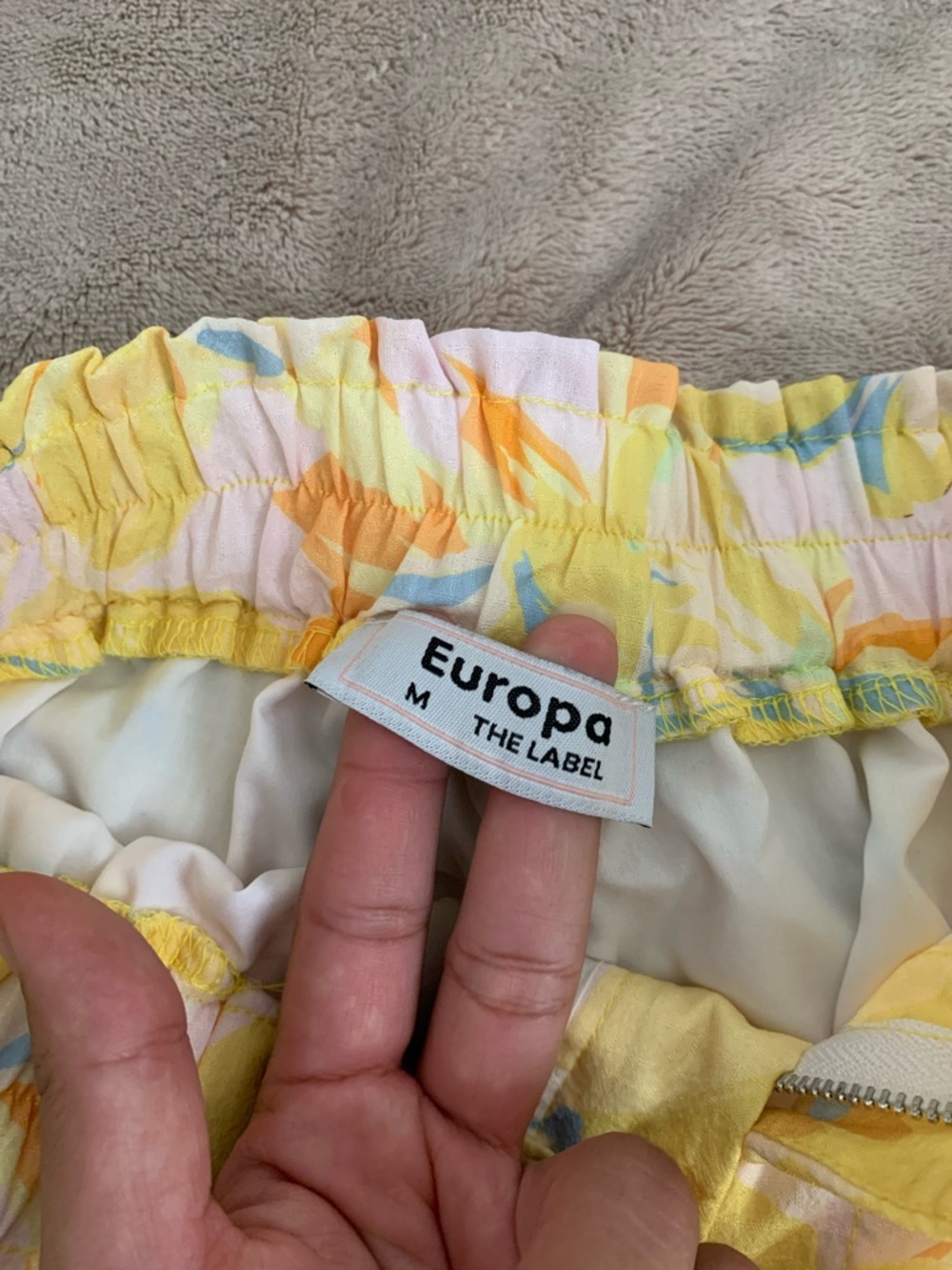 Yellow Floral Linen Blend 2 piece set - Picture 9 of 10